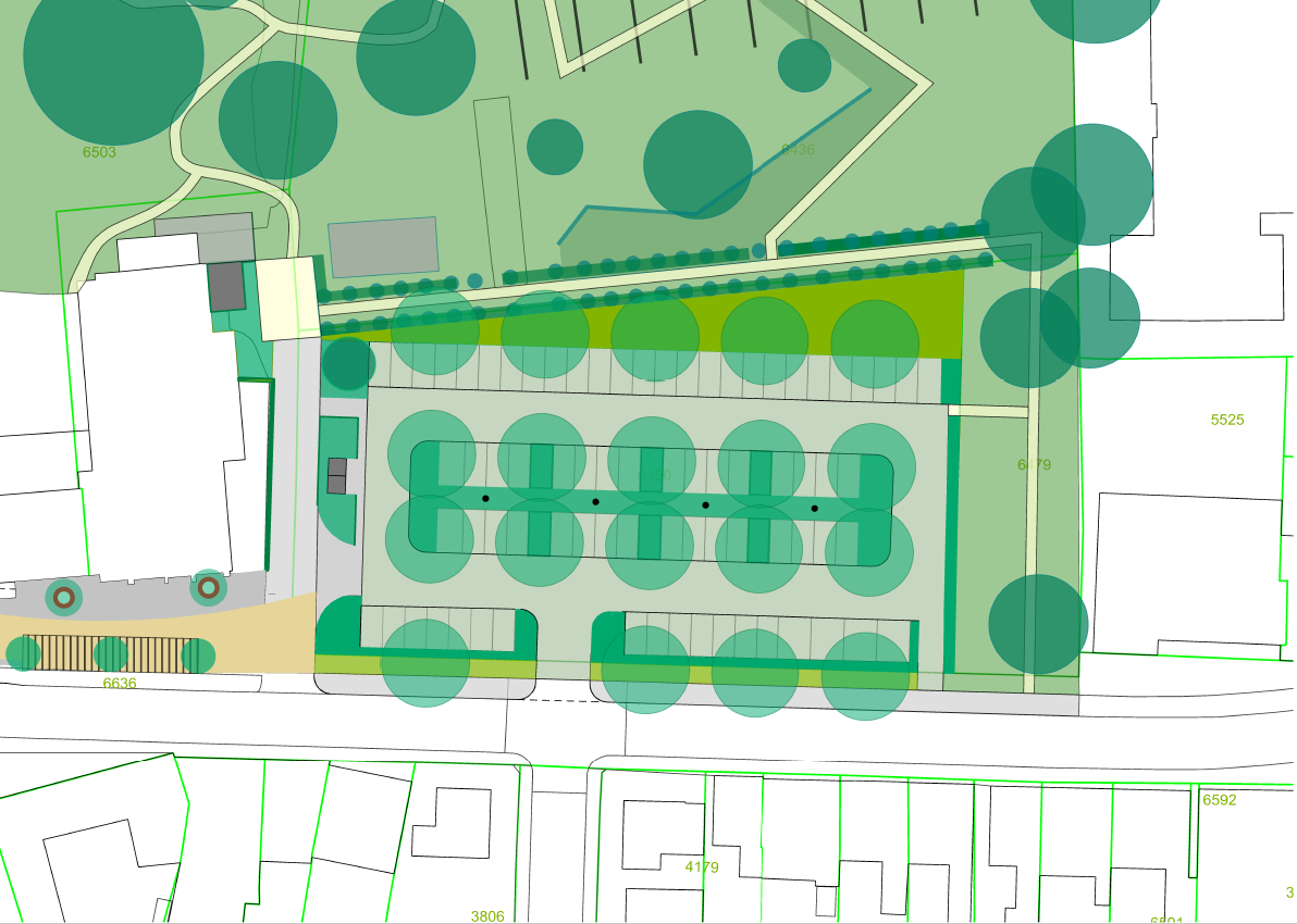 Inrichtingsplan parkeerterrein Walstraat Axel