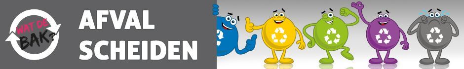 website banner met mascottes