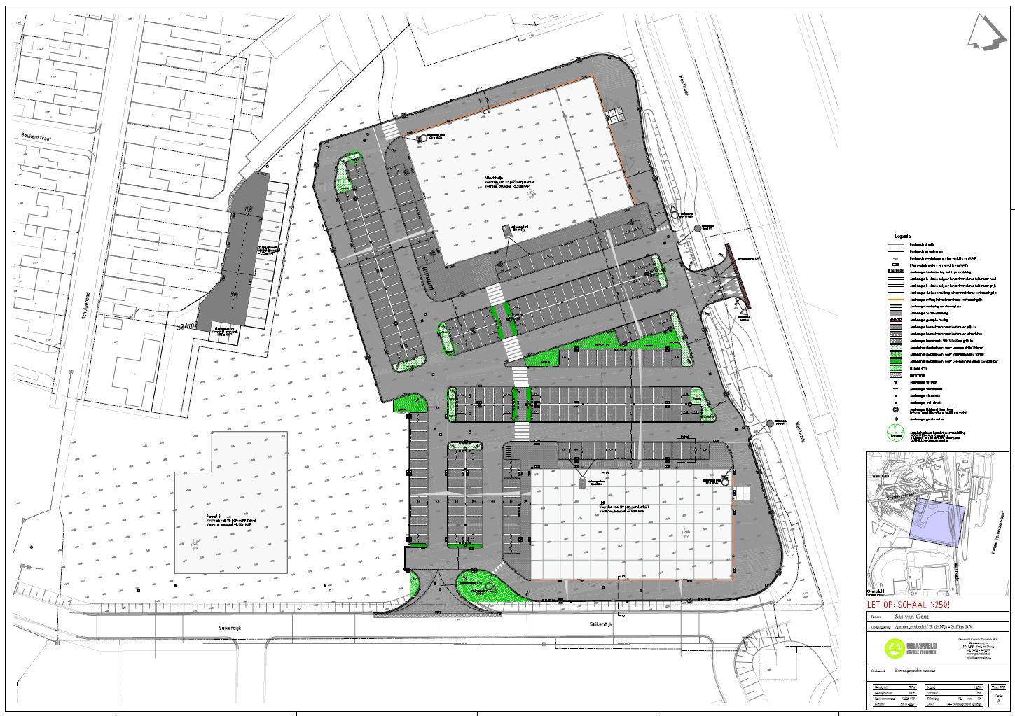 Parkeerterrein supermarkten